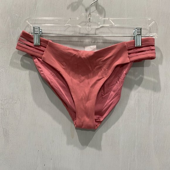 Isabella Rose pink Queensland Maui Tab Side Hipster Bikini Bottom - Picture 3 of 4